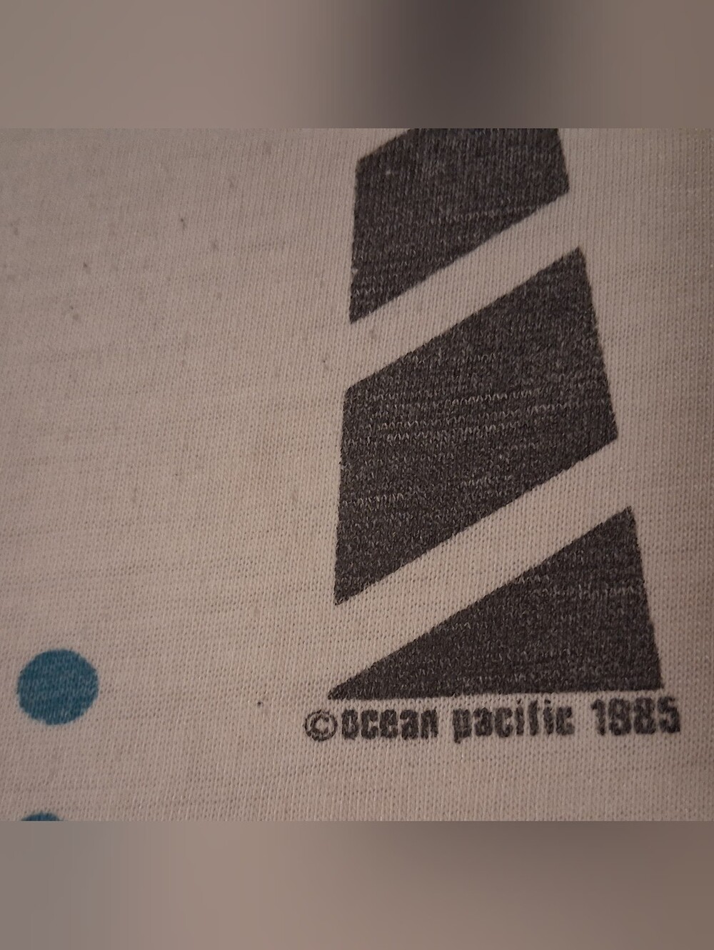 VTG 80s OP Ocean Pacific Flamingo Beach One Size T-Shirt Retro Surf Beach Distre - Picture 5 of 11
